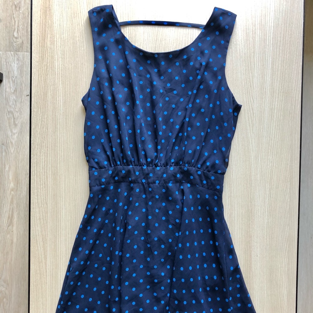 Forever 21 Blue Polka Dot Mini Dress